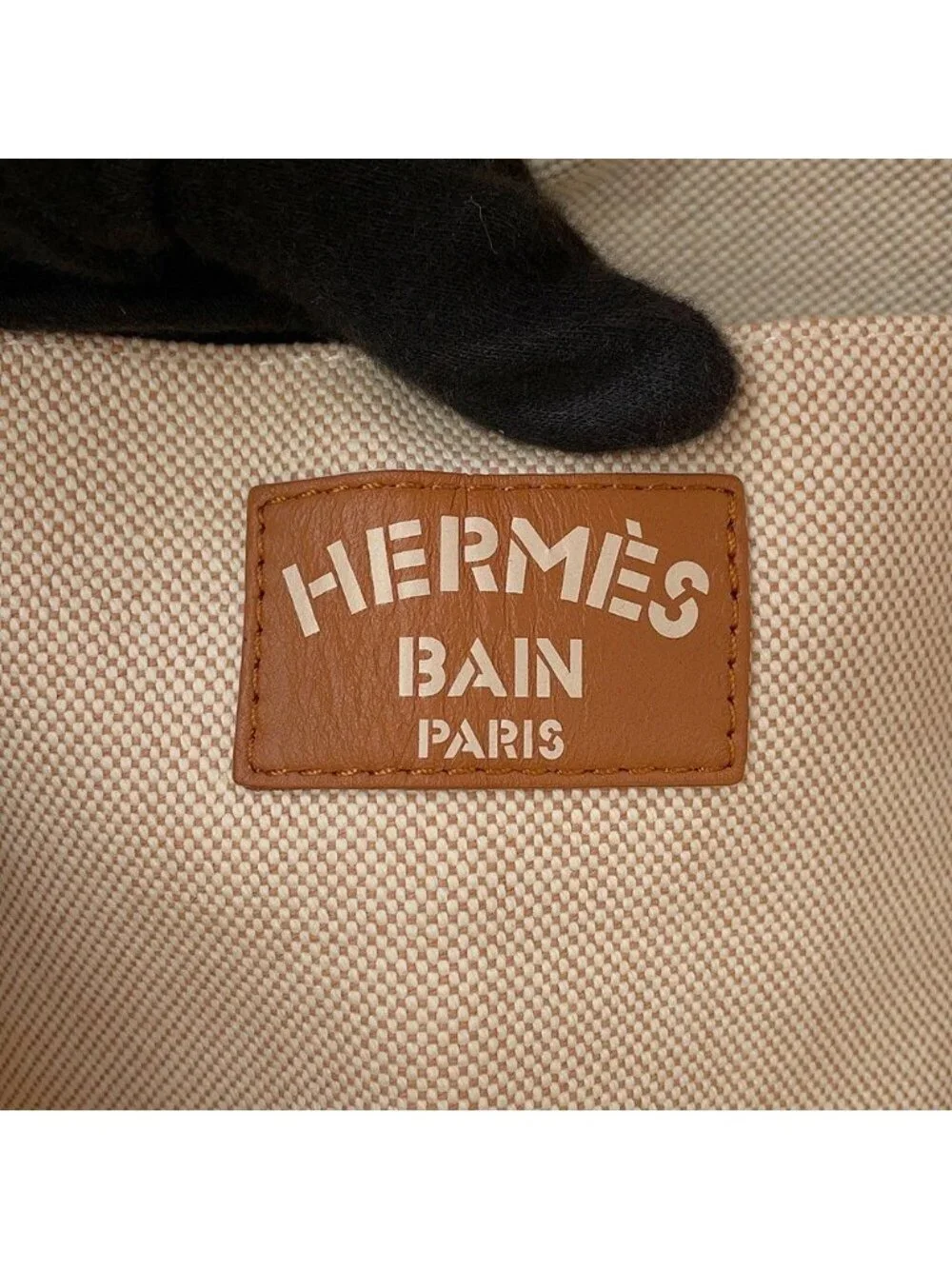 Hermes Tote Bag Escale a la Plage Print Asier Silver Toile Ash Beach
